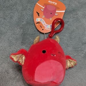 Karlie Squishmallows Red Bat Clip